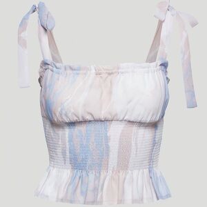 Aritzia Wilfred Ballad Camisole Top | Size M  Bow Straps | Soft Girl Ballet Core